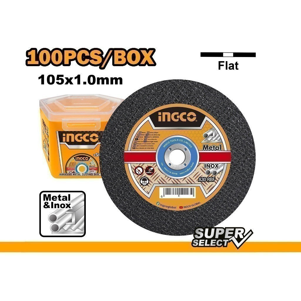 50-100 PCS Abrasive Metal Cutting Disc / Set For Angle Grinder 4 inches ING-AC