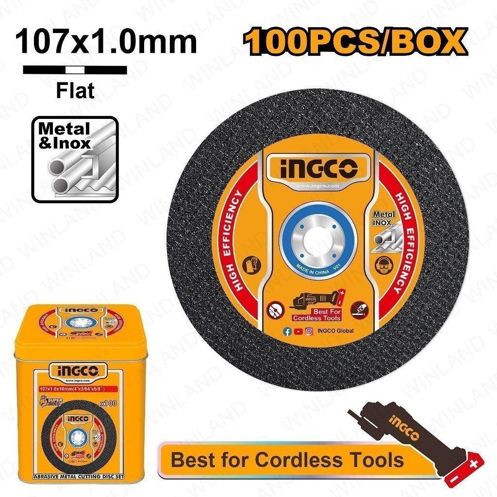 50-100 PCS Abrasive Metal Cutting Disc / Set For Angle Grinder 4 inches ING-AC