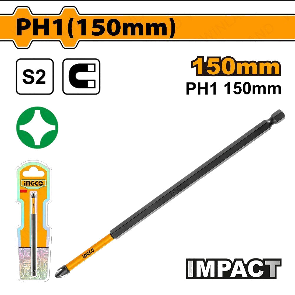 S2 Industrial Steel Impact Screwdriver Bits Set ING-AC