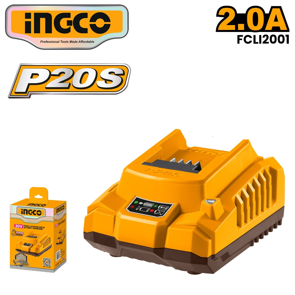 Ingco P20S/20V Fast Intelligent Battery Charger