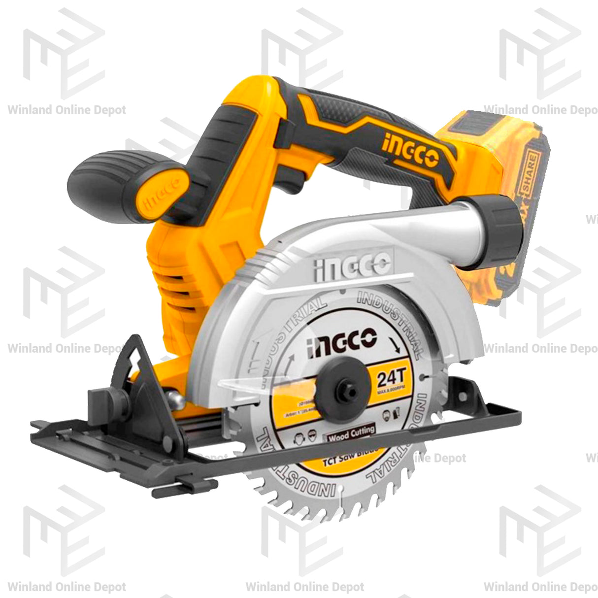 INGCO Lithium-Ion Cordless 4pcs Combo Kit Cordless Circular Saw Cordless Drill Cordless Impact Driver Cordless Jigsaw CKLI2010
