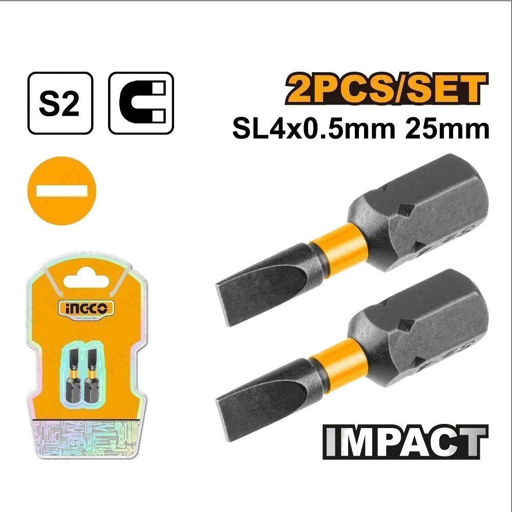 S2 Industrial Steel Impact Screwdriver Bits Set ING-AC