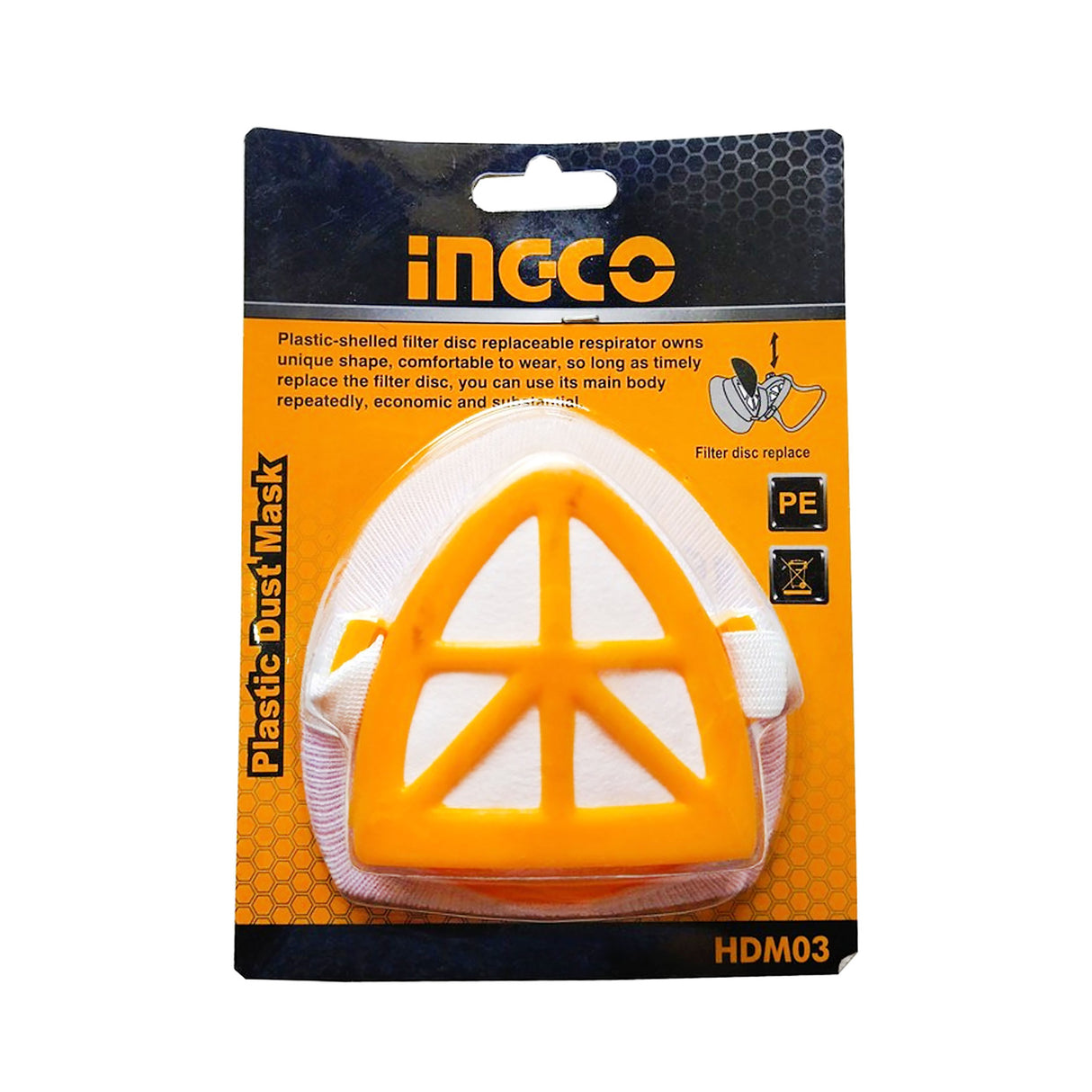 Dust Mask Plastic Shelled Filter HDM03 ING-SE