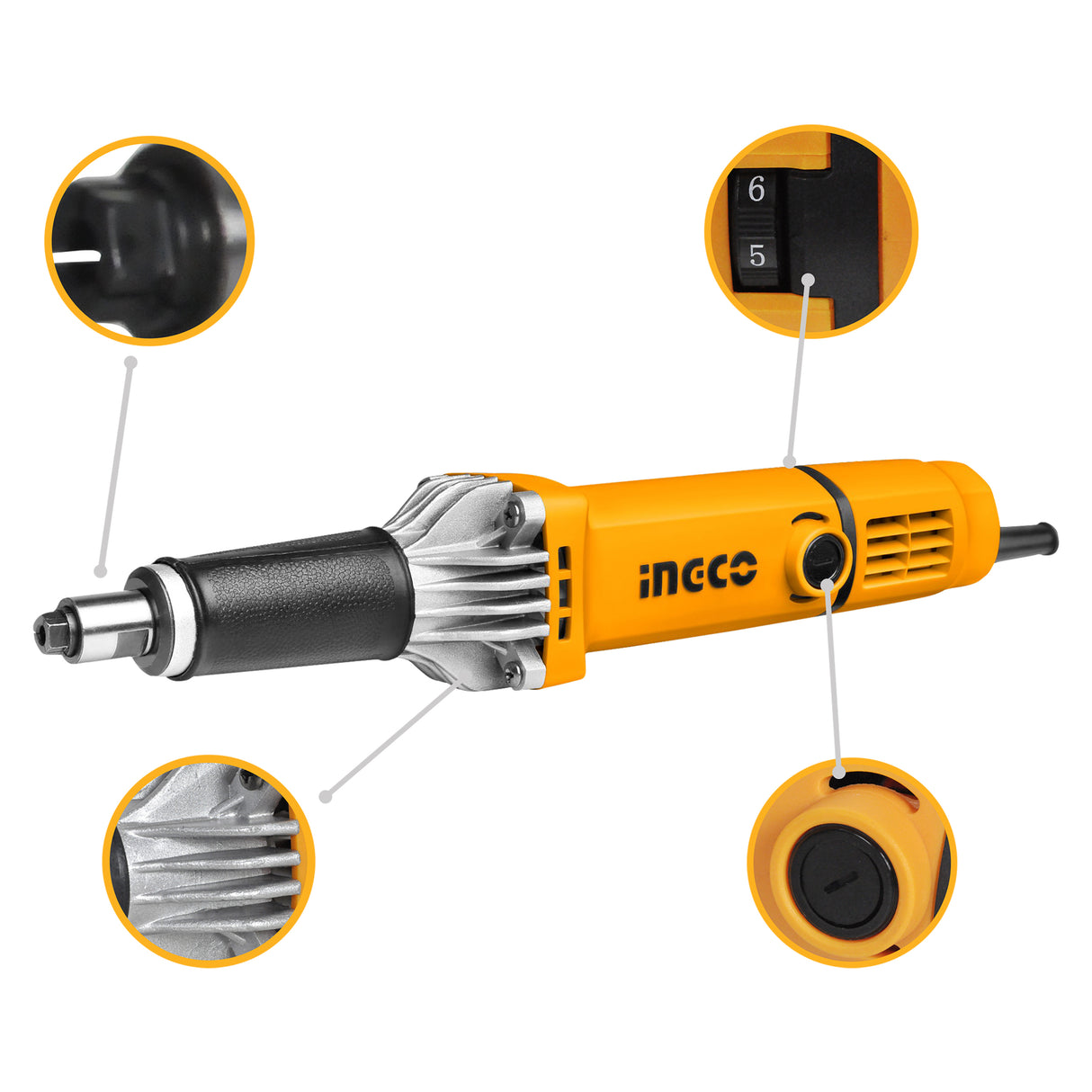 ingco die grinder 550 watts pdg5501 ing-pt alternate view