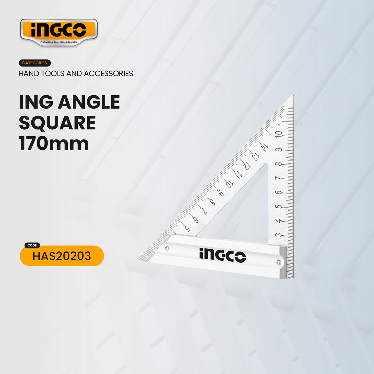 Ingco Angle Square 170mm And 270mm HAS20203 | HAS20205 (IHT)