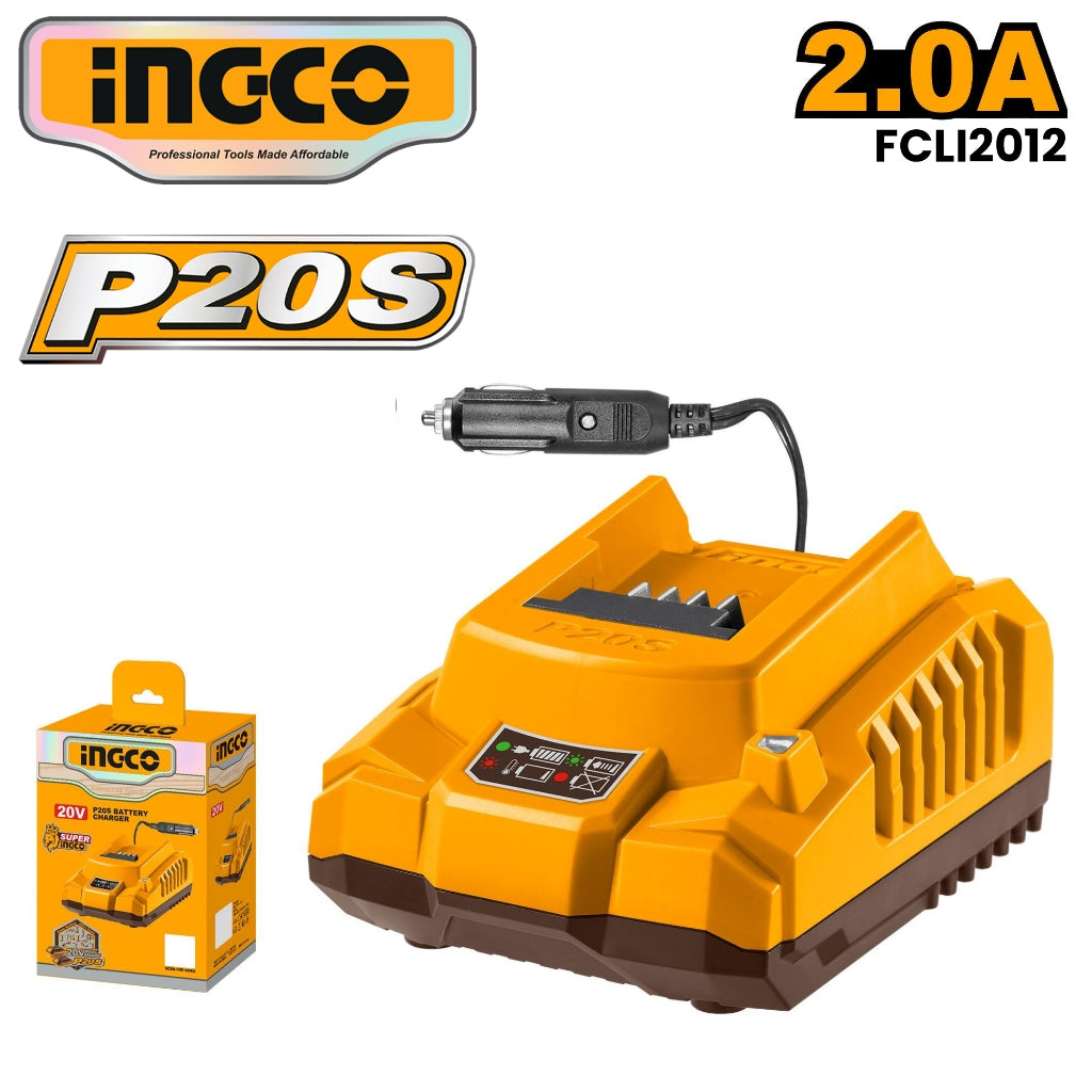 Ingco P20S/20V Fast Intelligent Battery Charger