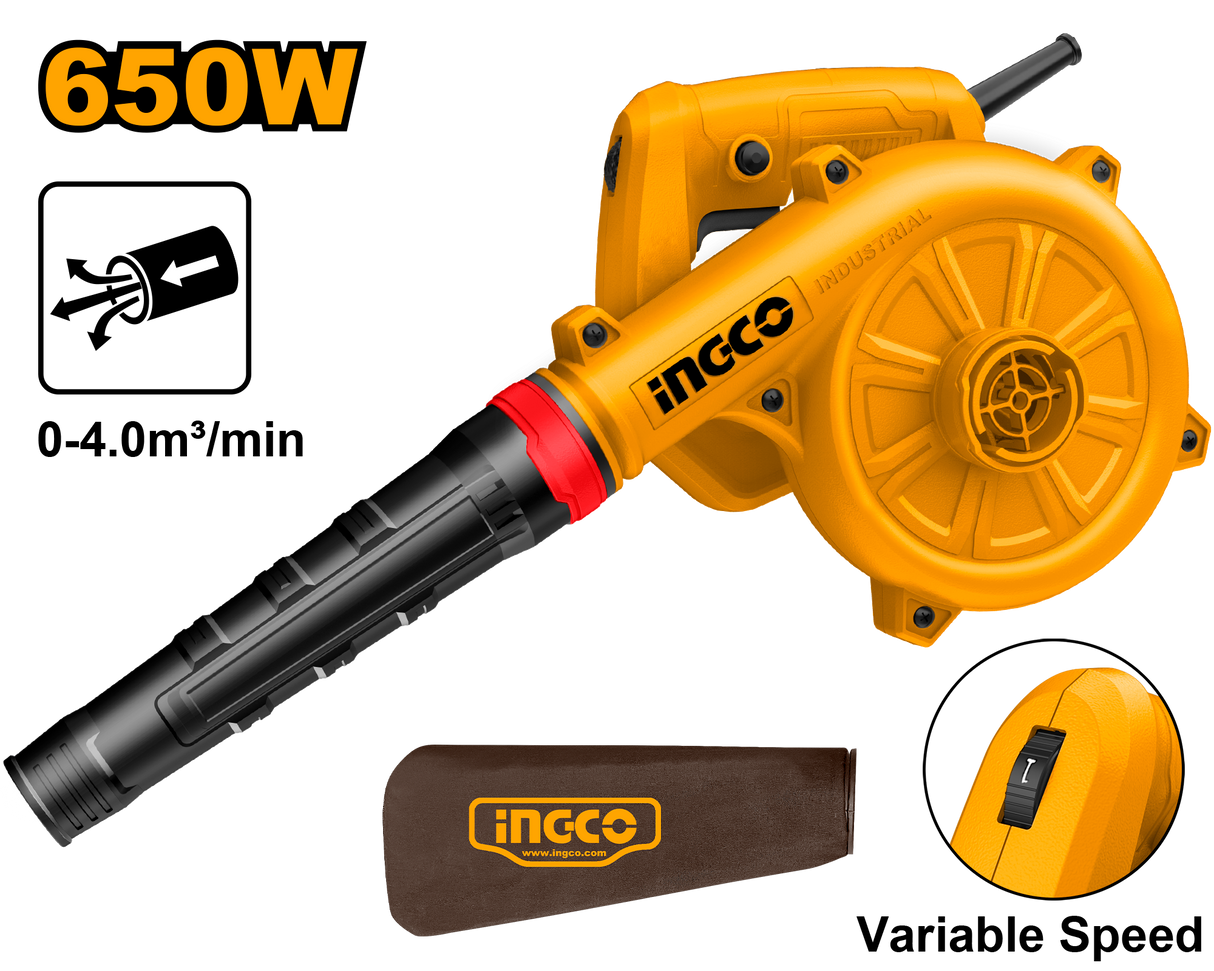 Aspirator Blower High Speed 2in1 Electric Blower + Vacuum Dust Cleaner 650W AB6038 ING-PT