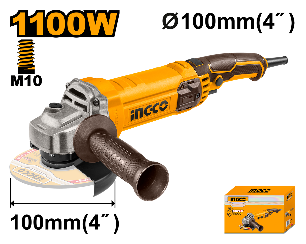 Industrial 4inches-7inches Electric Angle Grinder 1100W-2000W ING-PT