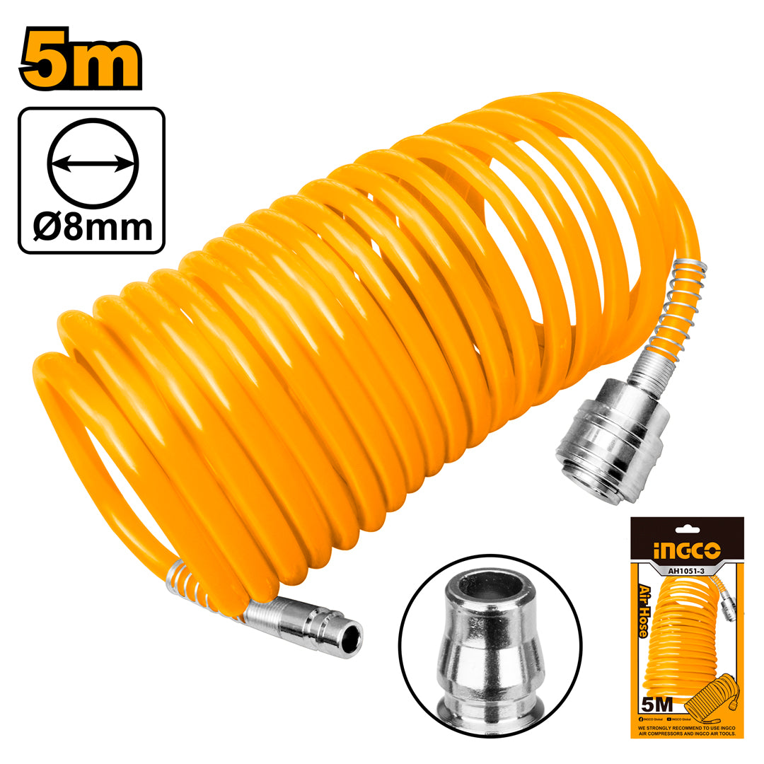 INGCO Air Hose 5m with Nitto Type Connector 5/8mm