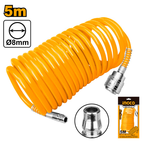 INGCO Air Hose 5m with Nitto Type Connector 5/8mm