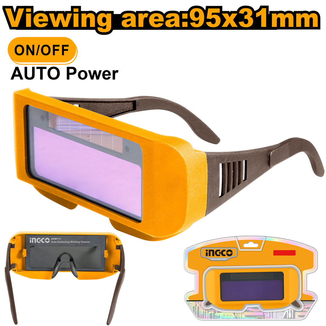 INGCO auto-darkening welding glasses safety eyewear