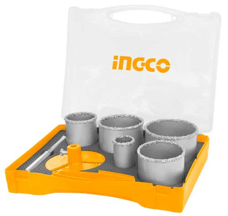 INGCO Carbide Gritted Hole Saw Set – Durable Cutting Tool