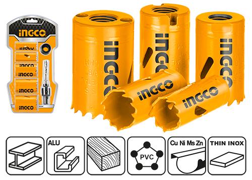 INGCO Bi-Metal Hole Saw Set – Durable Hole Cutter Kit