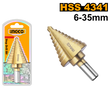 INGCO Step Drill Bit High Speed Steel 10–45mm