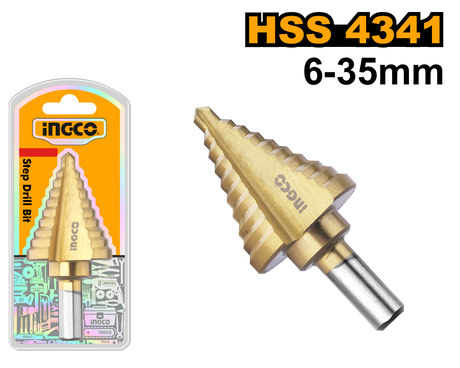 INGCO Step Drill Bit High Speed Steel 10–45mm