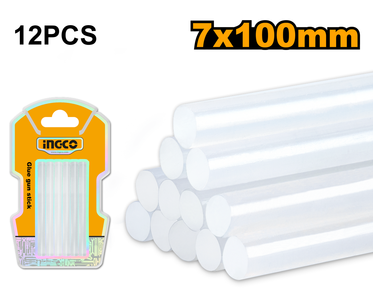 Ingco 7PCS/Set 10mm x 7mm Petroleum Resin Glue Gun Stick AKTGS1071 ING-HT