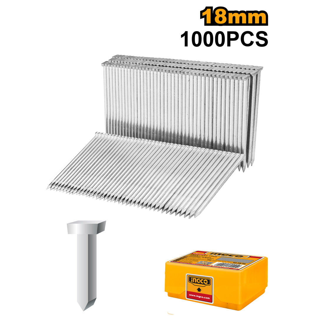INGCO Concrete Nail Accessories 18mm–64mm Box of 1000 ANA01181