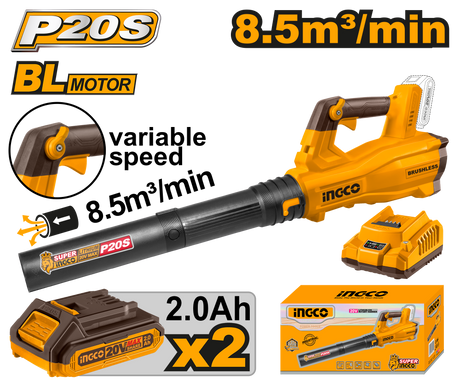 INGCO P20S 20V Cordless Brushless Blower Powershare