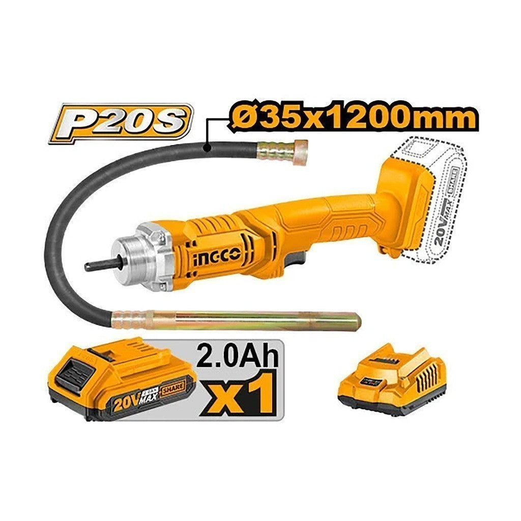 P20S 20V Lithium-Ion Cordless Concrete Mixer Bouton 35 x 1200mm CCVLI2023011/CCVLI202301 ING-COR