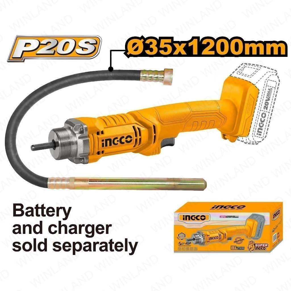 P20S 20V Lithium-Ion Cordless Concrete Mixer Bouton 35 x 1200mm CCVLI2023011/CCVLI202301 ING-COR