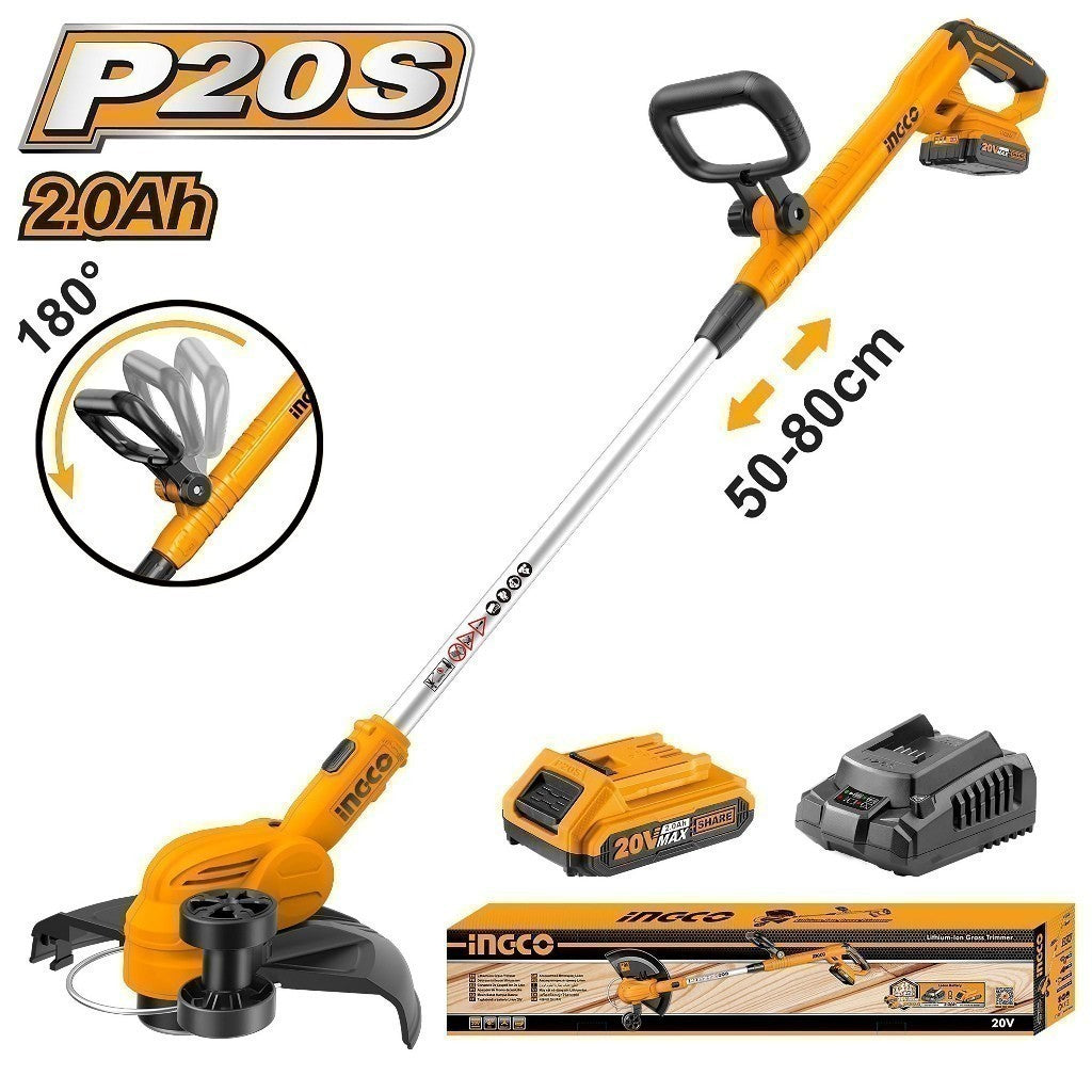 Ingco P20S 20V Cordless Lithium-Ion Grass Trimmer 20V CGTLI20328 / CGTLI203285 ING-CT