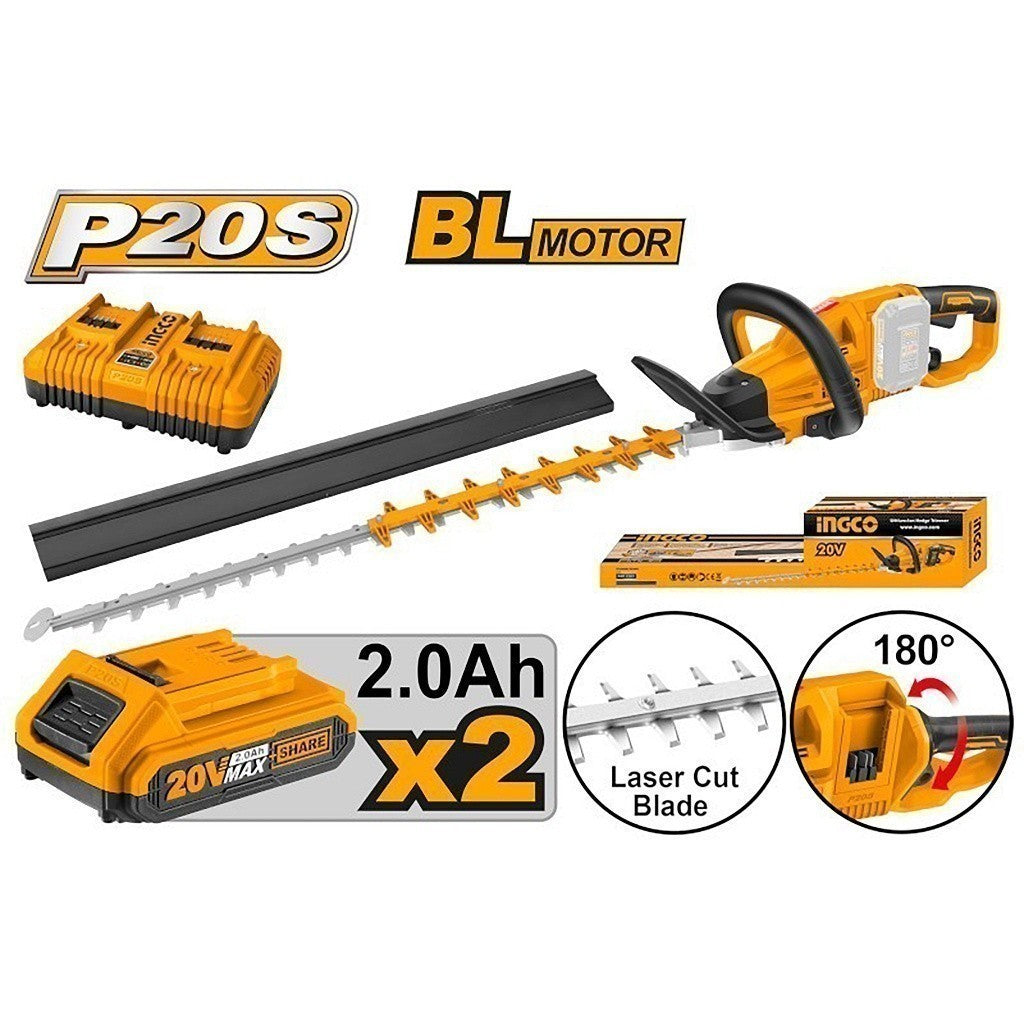 P20S 20V Lithium-Ion Hedge Trimmer 18 Inch CHTLI20018/CHTLI400282 ING-GT