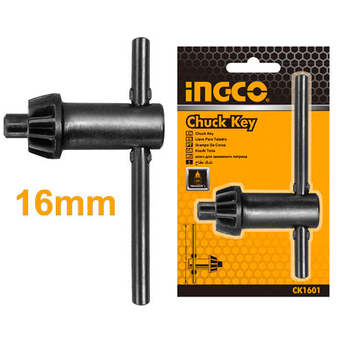INGCO chuck key for 16mm drill chuck tightening and loosening