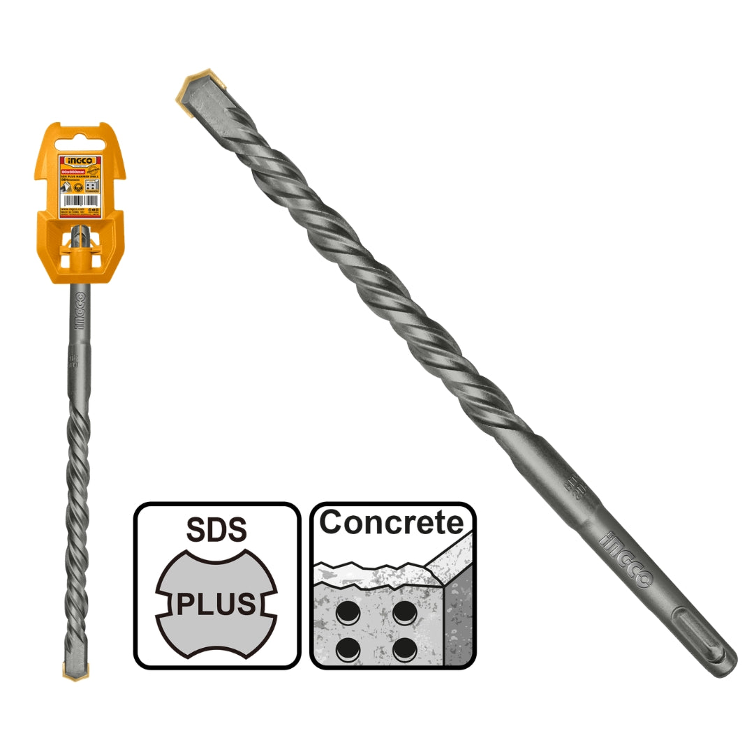 SDS Plus Masonry Drill Bit for Concrete Masonry Wall Stone ING-AC