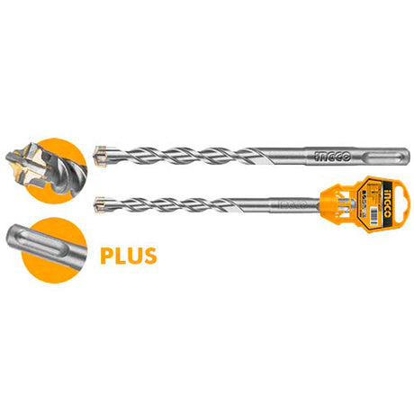 Ingco SDS-plus hammer drill bit 10mm double flute for concrete