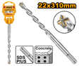 Ingco SDS-plus hammer drill bit 22x310mm double flute