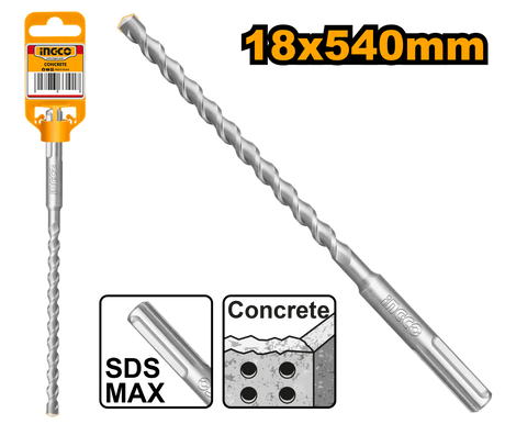 Ingco SDS-max hammer drill bit 18mm single flute masonry