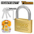 INGCO Heavy Duty Brass Padlock 70mm