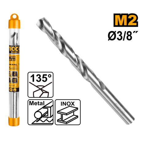 INGCO M2 HSS Drill Bit – Durable High-Speed Steel Drill Bit