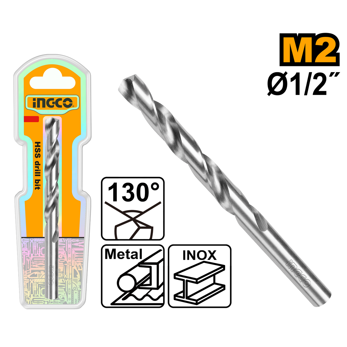 M2 HSS Drill Bits 1/2-Inch to 5/16-Inch ING-AC