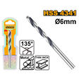 INGCO HSS Drill Bit 6mm – Single Piece