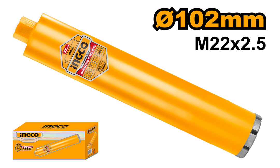INGCO Diamond Core Bit 102mm – Industrial Concrete Drill