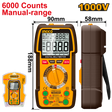INGCO Digital Multimeter 6000 Counts True RMS