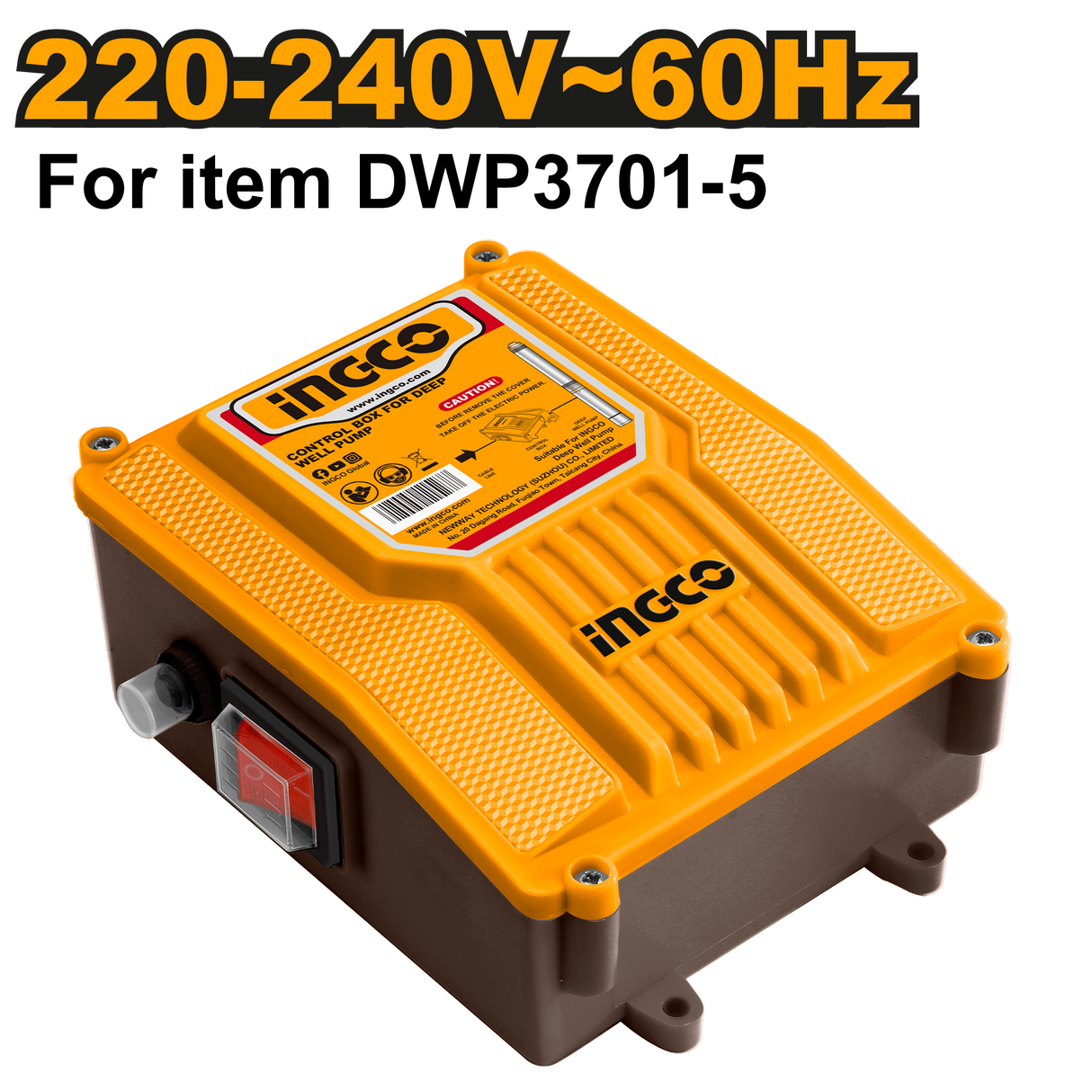 INGCO Heavy Duty Control Box for Deep Well Pump 370W