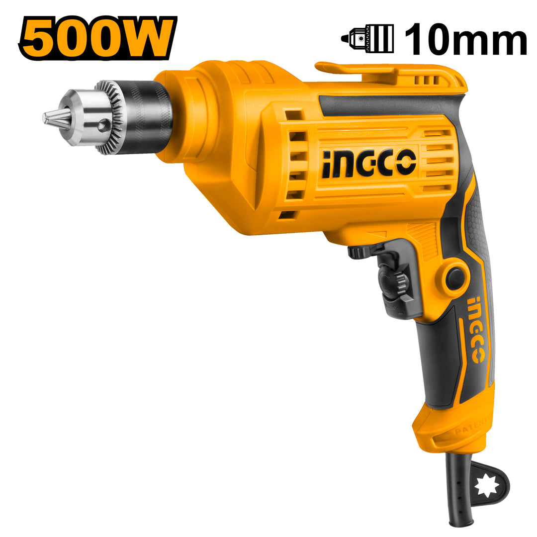INGCO ED50028 electric hand drill variable speed 500W