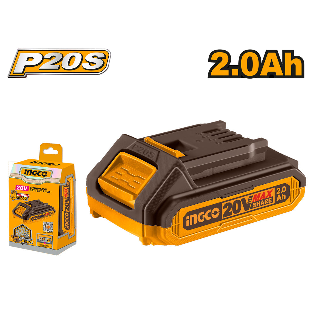 Ingco P20S 20V Lithium-Ion Battery Pack 20V FBLI20011