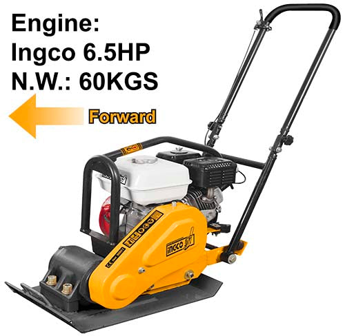 INGCO GCP060-2 gasoline plate compactor 6.5HP 4.8kW