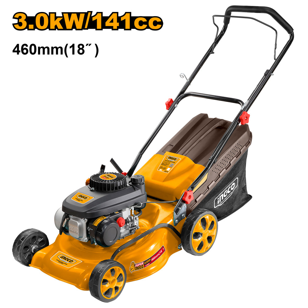 INGCO GLM141181 4.0HP gasoline garden lawn mower 4-stroke