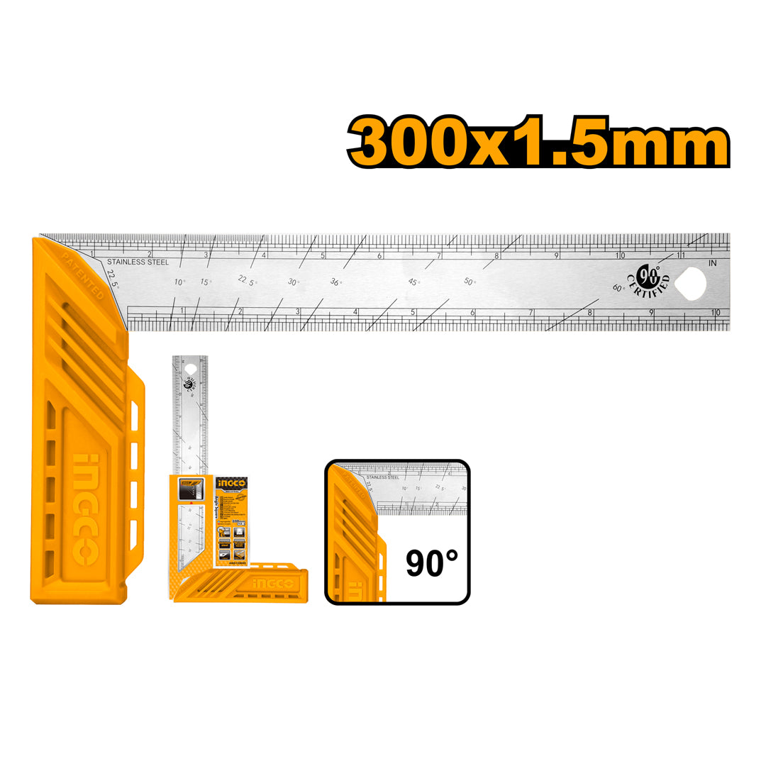 INGCO HAS123002 12 inch angle square 300mm
