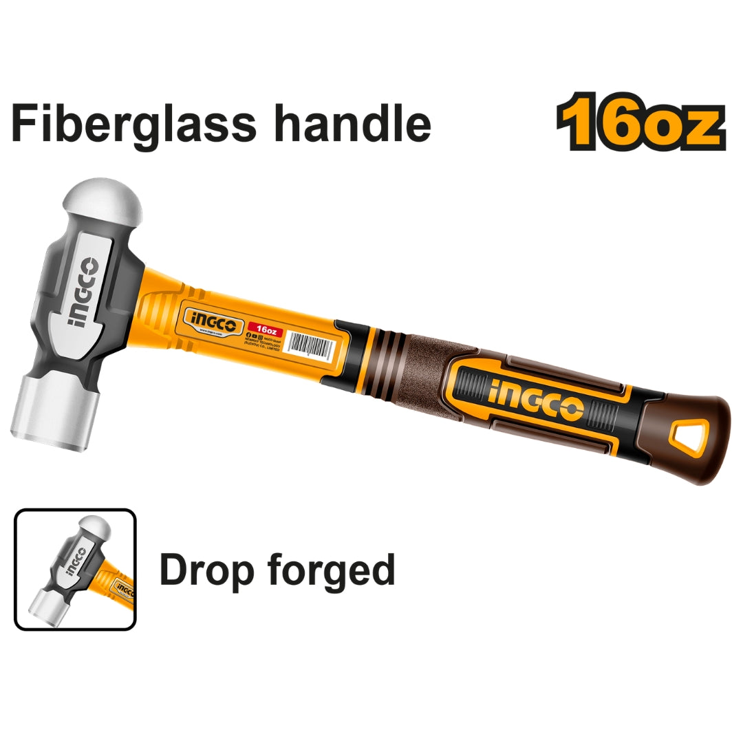 16oz(450G)-32oz(900G) Innovated Drop-Forged Hammerhead Ball Pein Hammer ING-HT