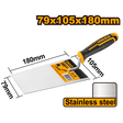 INGCO Bricklaying Trowel Stainless Steel Blade with Plastic Handle