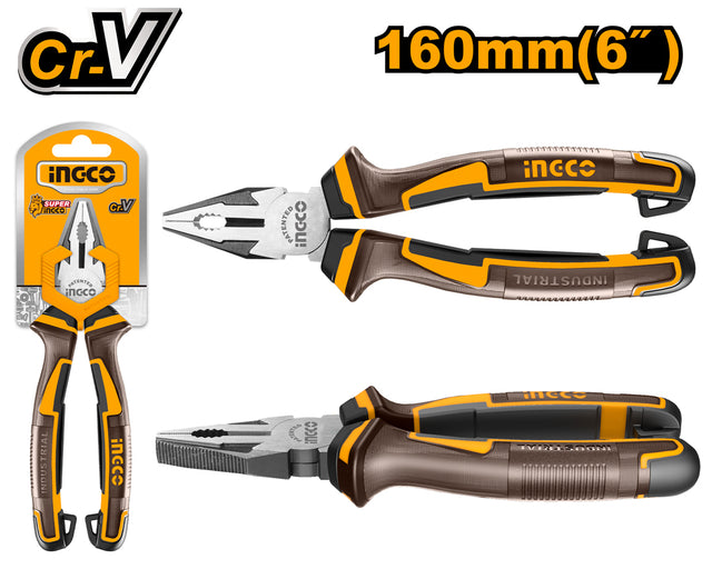 Ingco 6 inch combination pliers 160mm CR-V steel