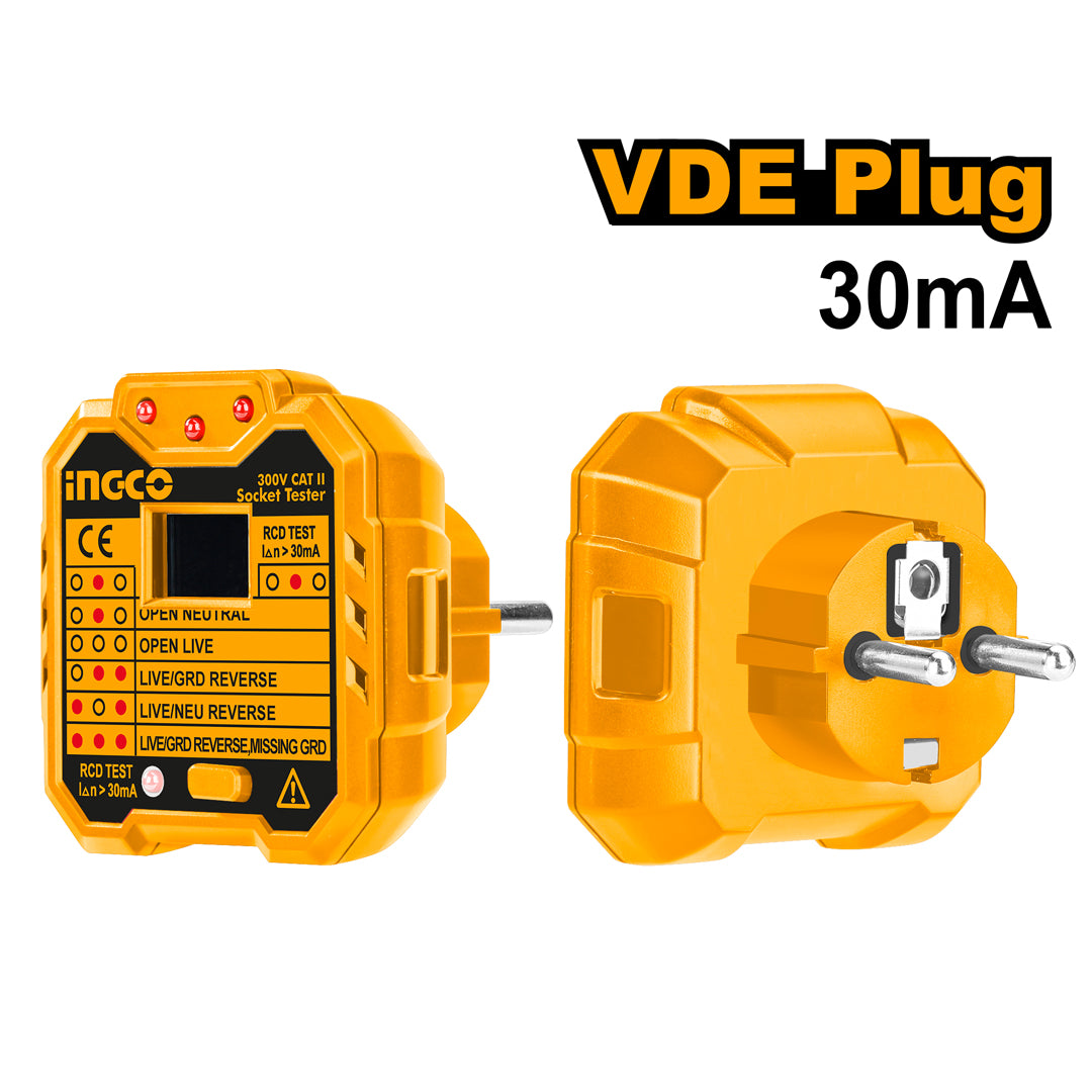 INGCO Plug Anti-Electric Shock Socket Tester