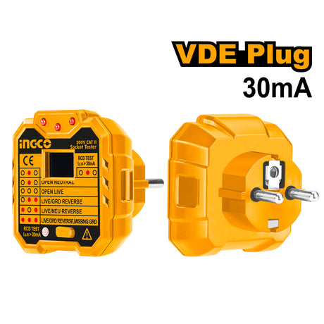 INGCO Plug Anti-Electric Shock Socket Tester