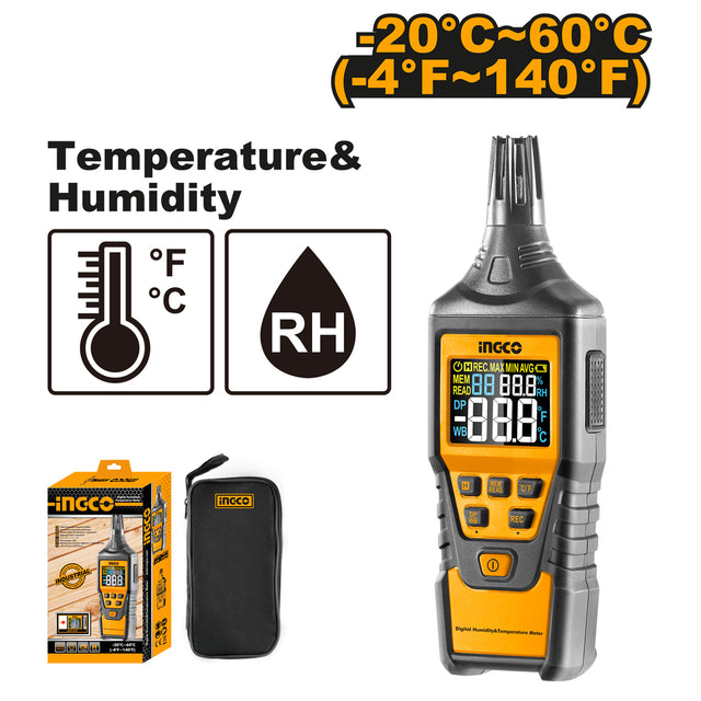 INGCO HETHT01 digital humidity and temperature meter