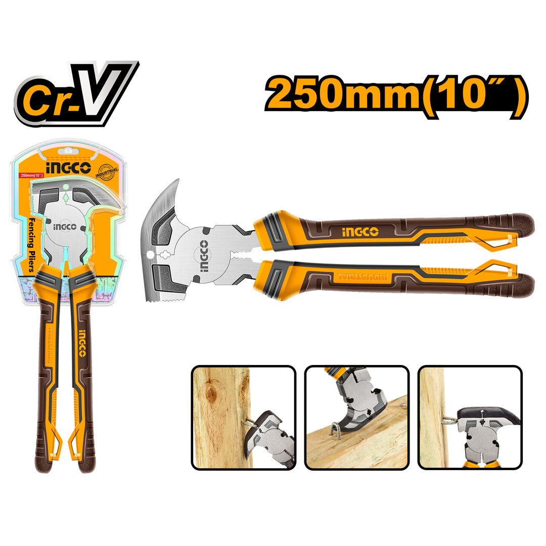 INGCO HFP2508 CR-V multipurpose fencing pliers 10 inch (250mm)